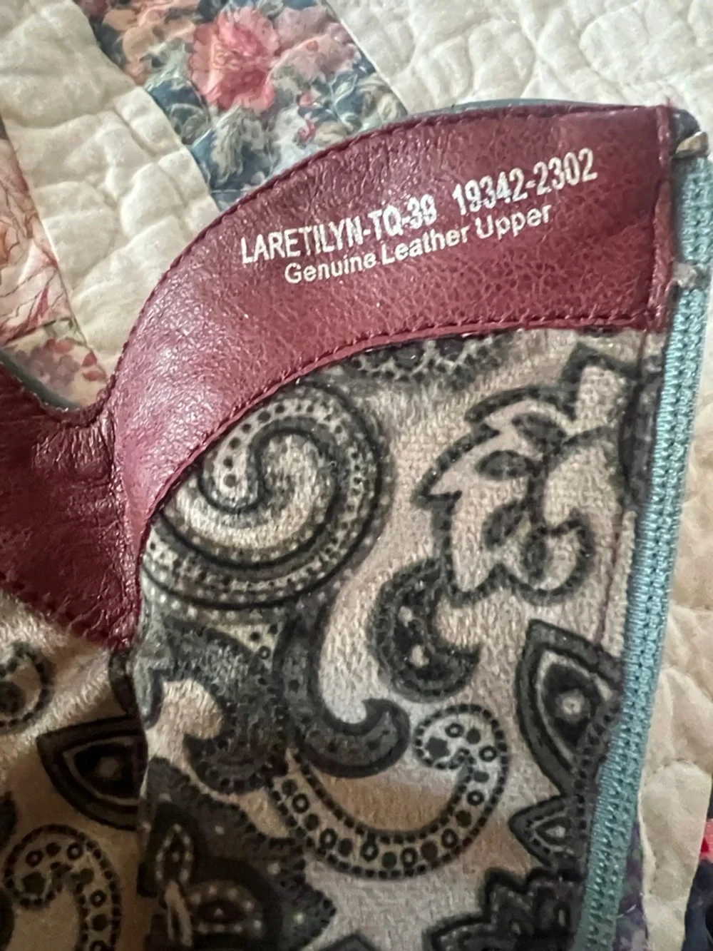 Brand New In box 👢Spring Step Turquoise Western Boots 🩵🩵🩵 - Picture 7 of 10